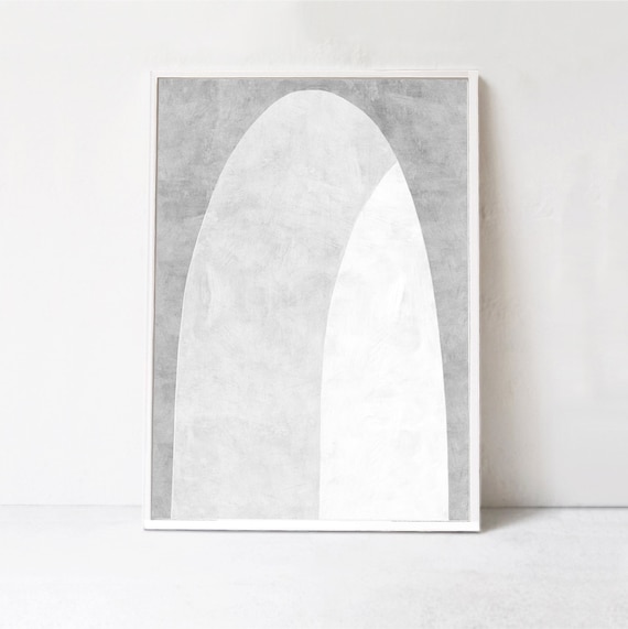Archway: Large Printable Art, Modern Wall Decor Print. Black and White Minimalist Art, Downloadable Print Wall Art Contemporary Poster 24x36