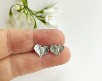 Orecchini a cerchio a forma di cuore in argento Sterling 925 placcato oro 18 car