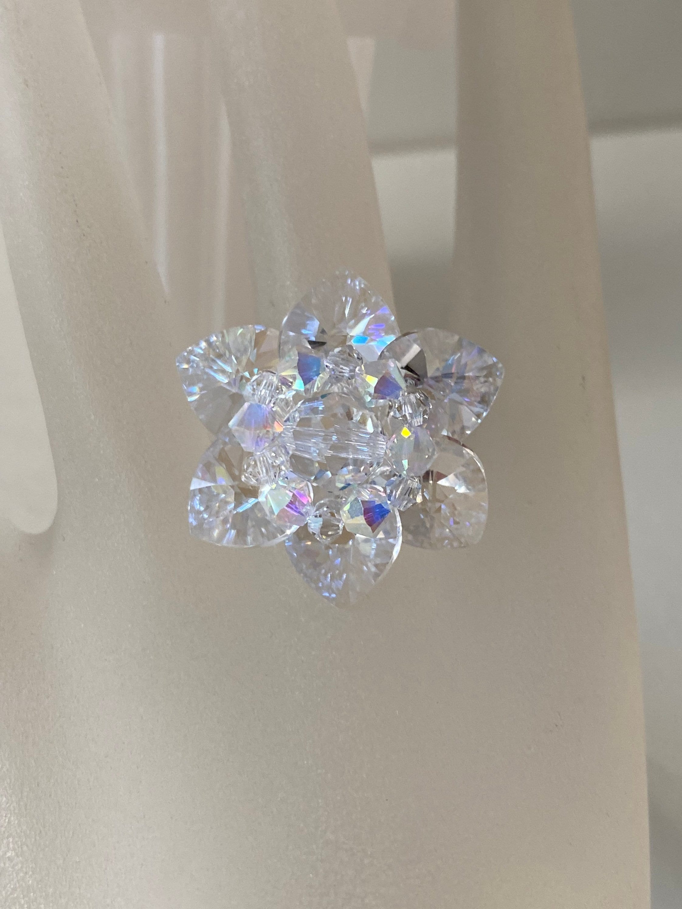 Swarovski flower ring - Etsy 日本