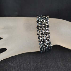 Bracelet Femme élégant – Acier Inoxydable Argenté, Strass Et Diamants, Mode