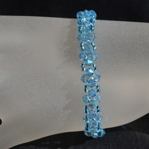 Crystal, crystal bracelet, women, fashion, aquamarine shimmer, luxury