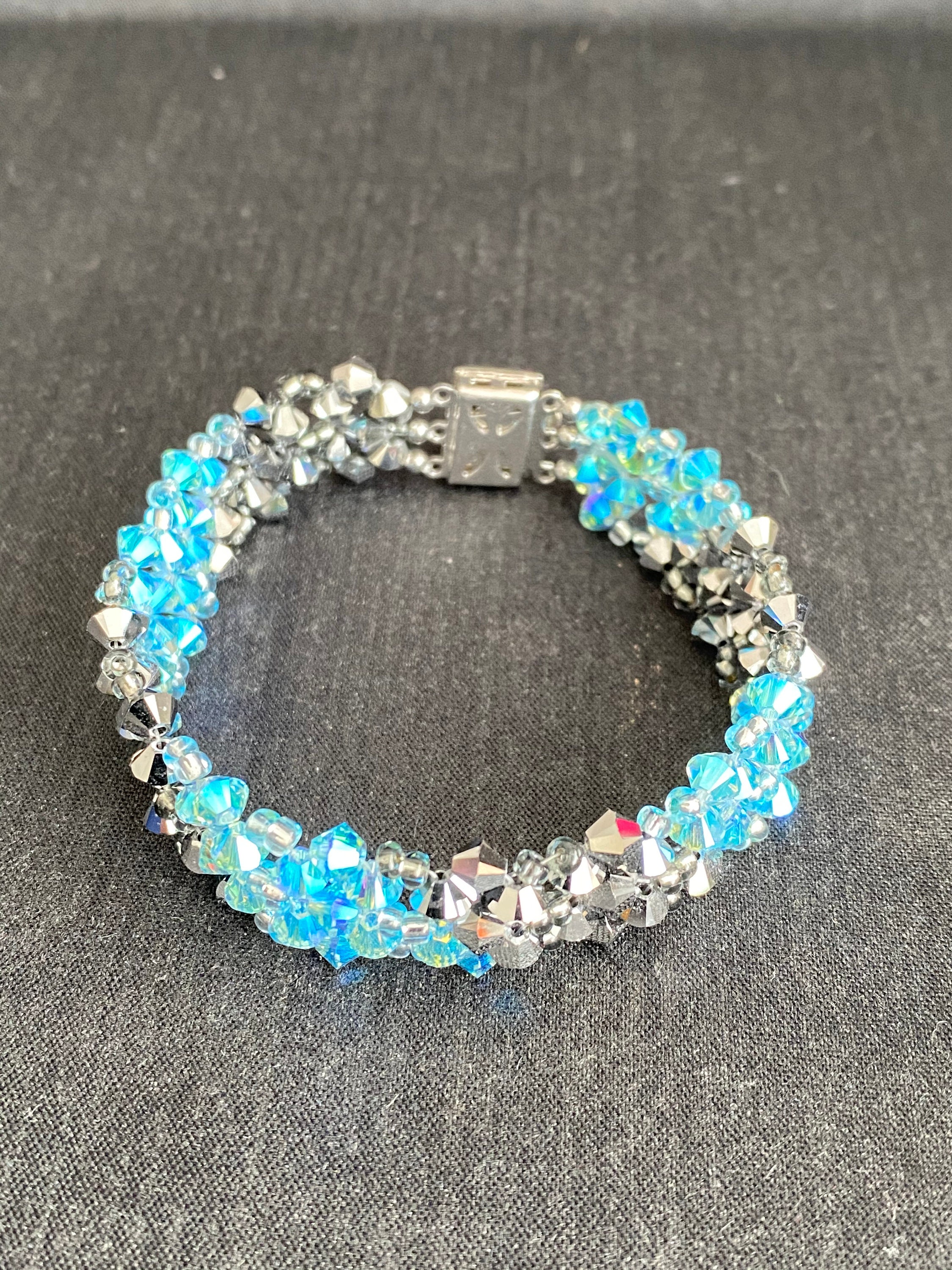Swarovski bracelet Swarovski crystal bracelet with thin Etsy