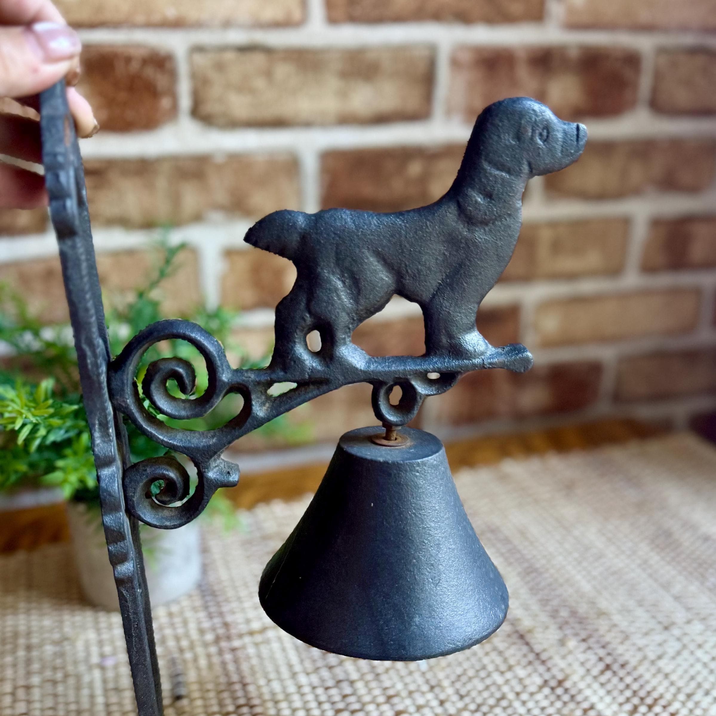 Cast Iron Dog Dinner Bell - Etsy