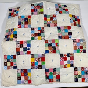 Vintage Patchwork Table Top Quilt