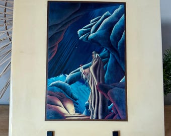 Cave of the Bear Clan” Giclée Print by Bill Rabbit Native American Art Cherokee Artist Bear Clan Wall Decor