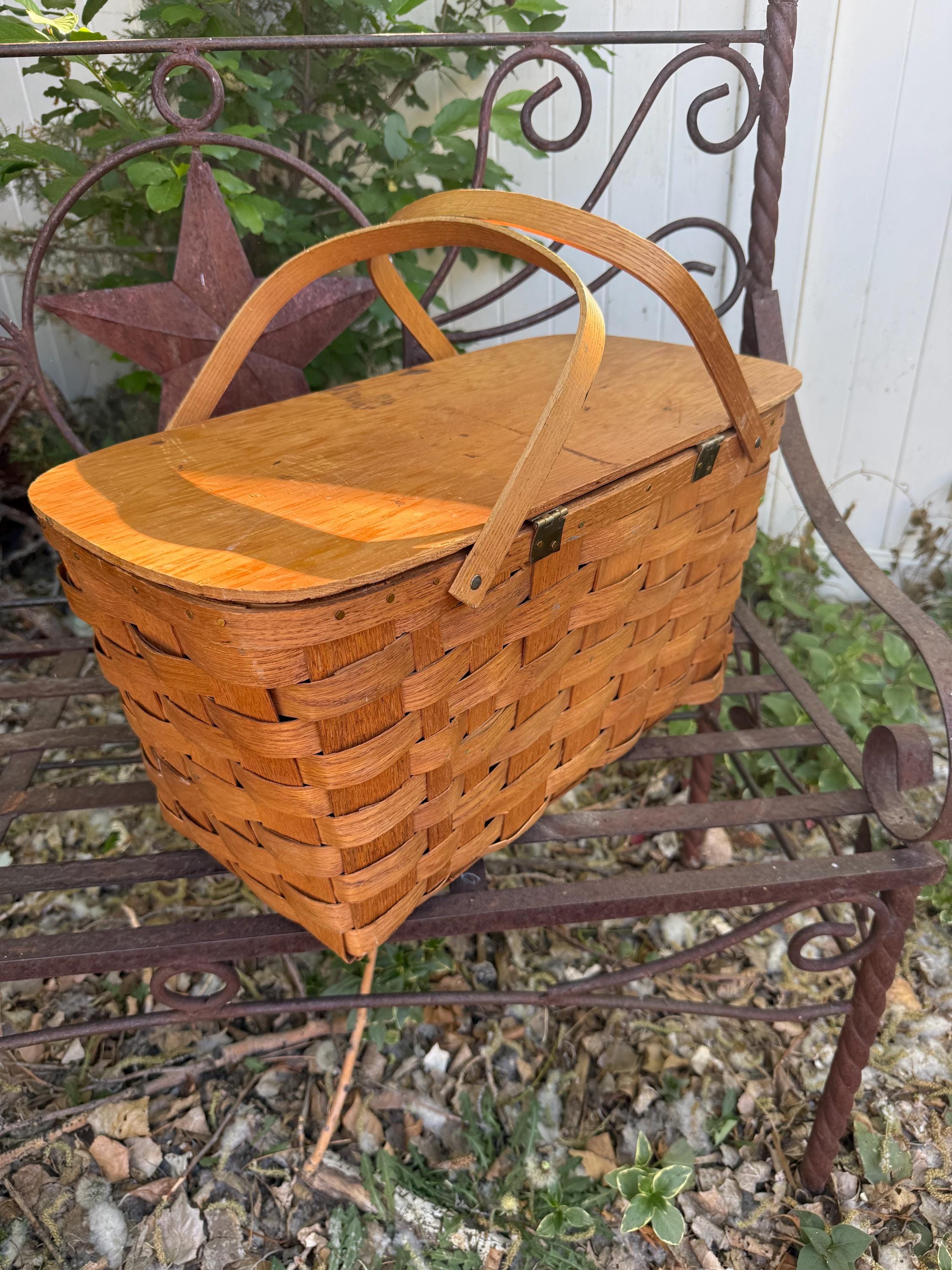 Wov N Wood Picnic Basket - Etsy