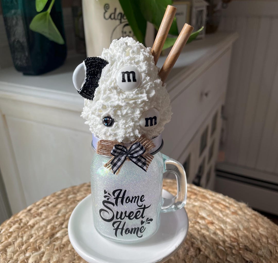 Faux Vanilla Ice Cream Sundae: 'home Sweet Home' Miniature Dessert ...