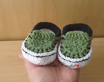READY TO SHIP, Crochet Baby shoes, Baby shoes, Crib booties - Gender neutral shoes, baby slippers