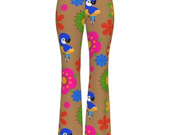 Lady's Flower Pop Flair Leggings Pants