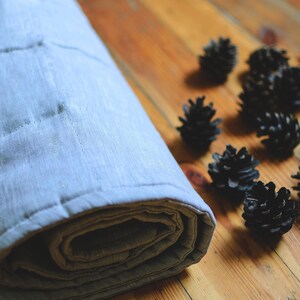 Hemp Yoga mat / Natural organic yoga mat rug/ hemp fiber in linen fabric / for Yoga studio pilates/Meditation / hand made/ Eco friendly image 4