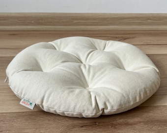 Cotton floor cushion filled organic Buckwheat hulls /Organic Meditation cushion/buckwheat shells pillow seat