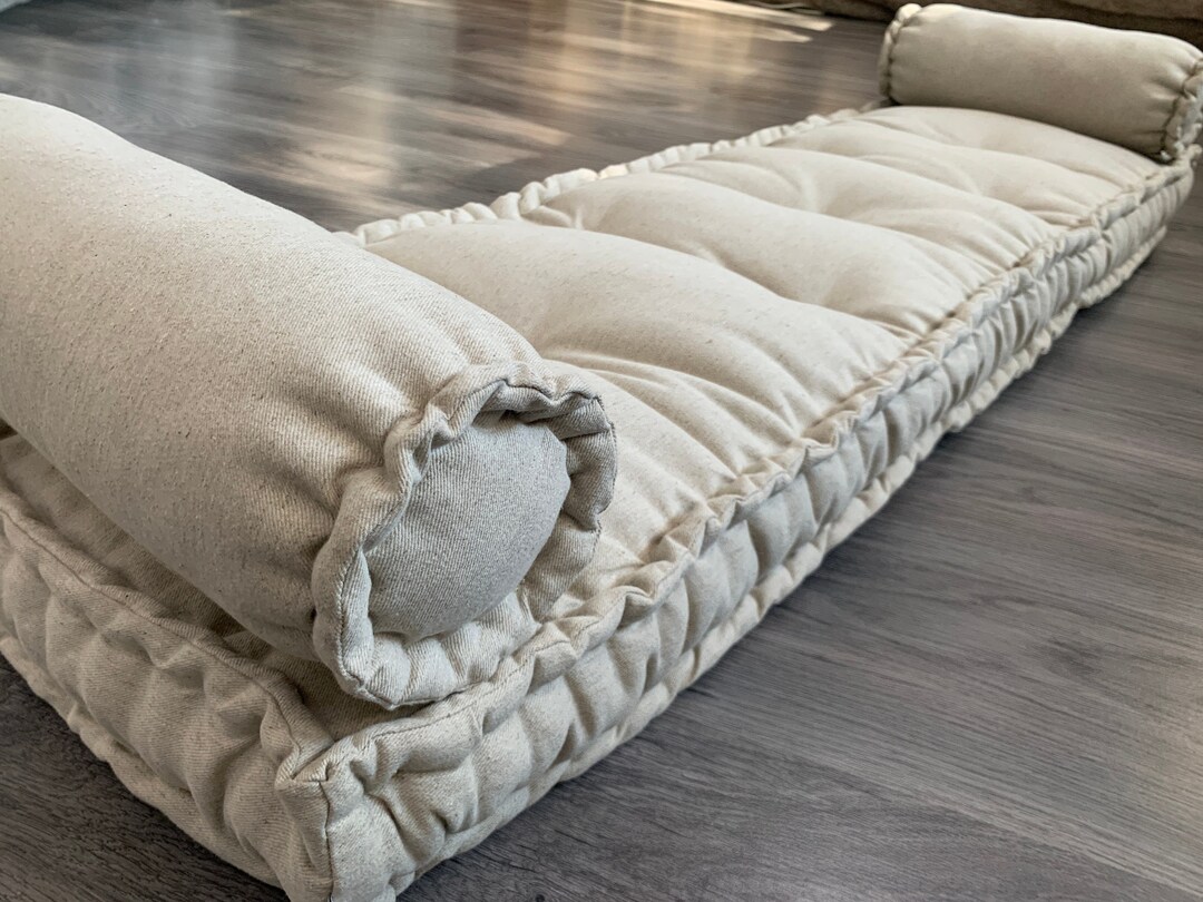 Hemp Bolster Pillow Custom Made French Bolster for Window Mudroom Bench