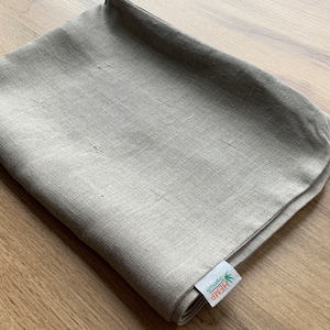 Zabuton cover Linen natural multi-chamber cover with zipper,  unfulfilled non-dyed linen case size 23&quot;x35&quot;