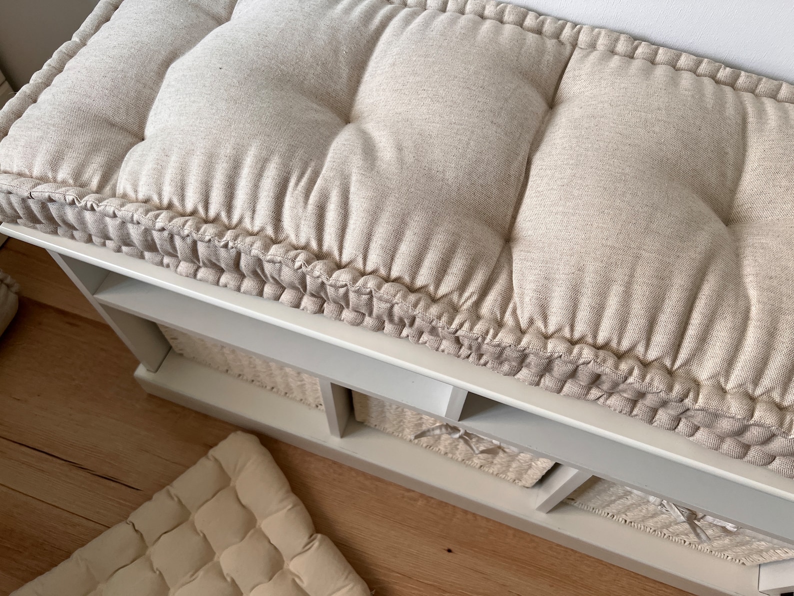 Hemp Custom Madewindow Mudroom Floor Bench Cushion Filled Organic Hemp