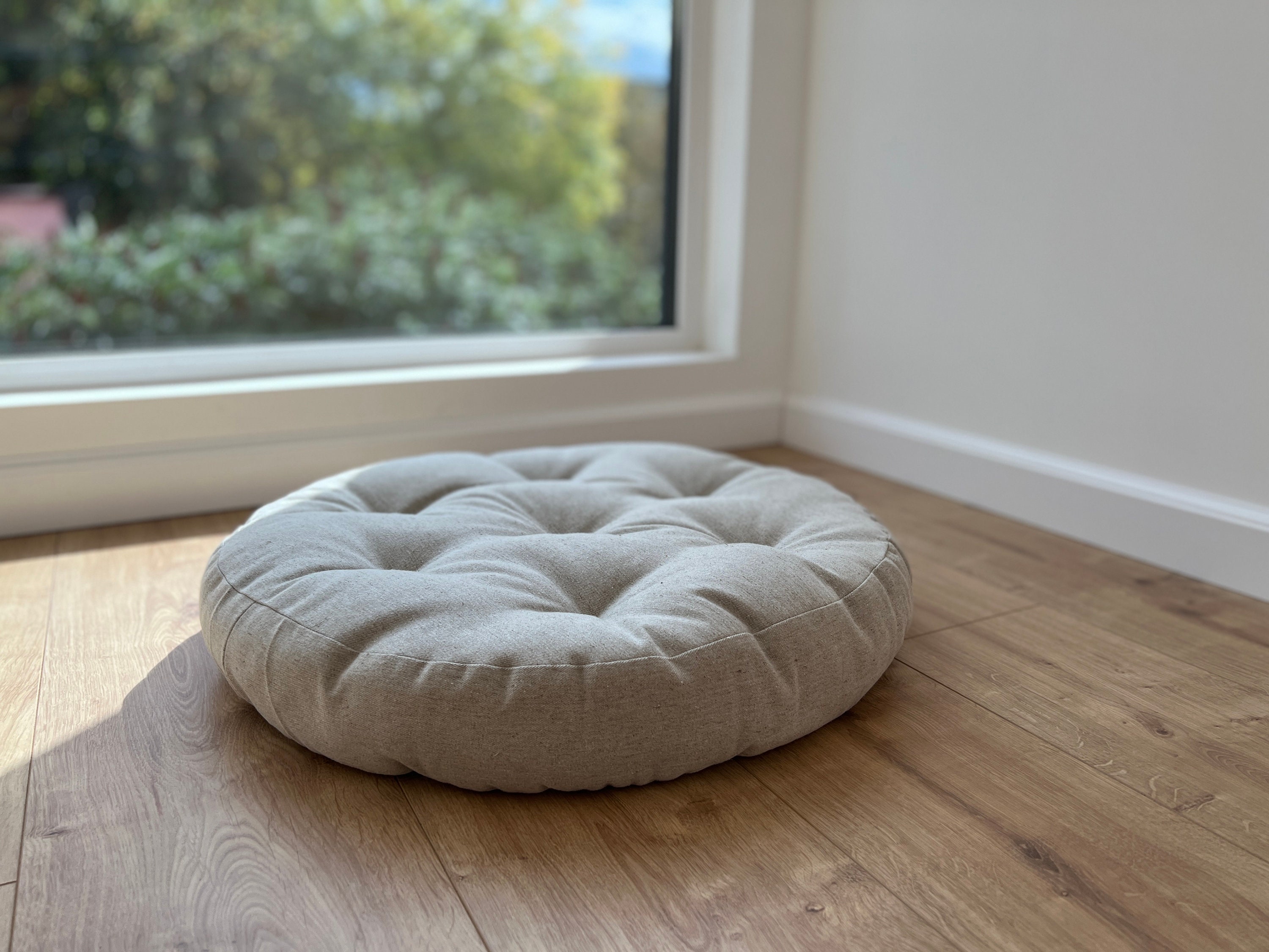Shaggy Fluffy Floor Cushion Large Sizes Pillow for Floor Sitting Round Flat  Oversized Pillow Floor Pillow round Seat Floor Cushion Futon -  Israel