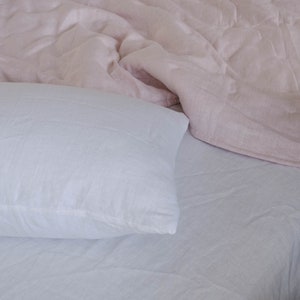 Linen Pillowcases Linen Washed Fabric  Custom sizes Make to order