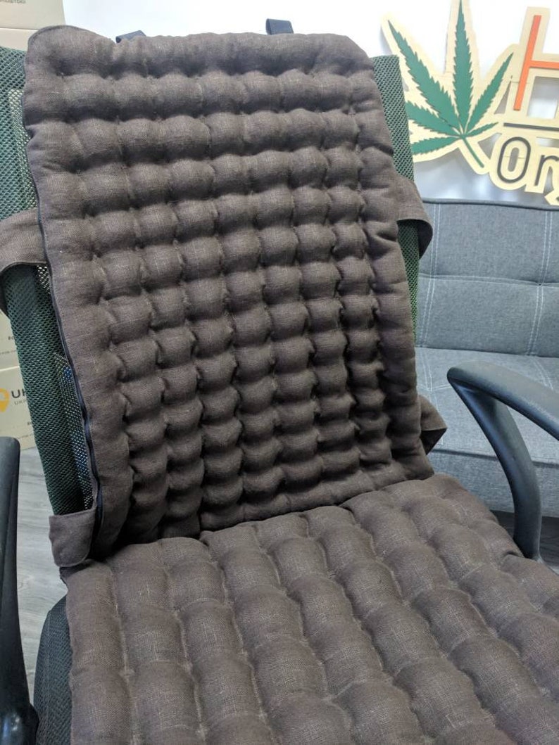 Linen Organic Car Seat Cover filling Buckwheat hulls in brown Etsy