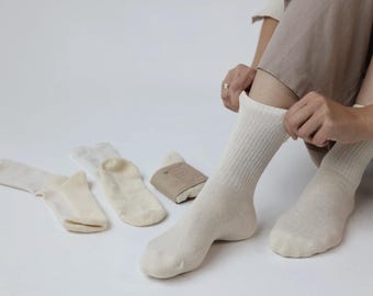 Warm Hemp Socks with Soft Terry Cushioning  Cozy Hemp Socks for women Warmth You Can Feel