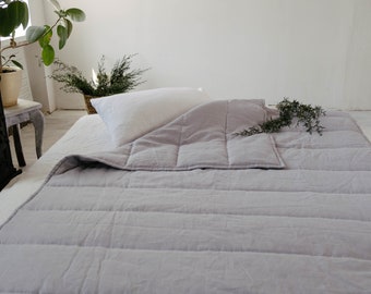 ヘンプリネンブランケットオーガニックヘンプ繊維入り天然リネン生地