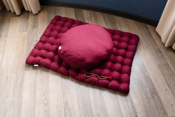 Meditation set of Zafu and Zabuton floor cushions – HempOrganicLife