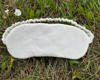 Organic Hemp Eye Mask Meditation Eye Mask Sleep Mask Natural Hemp Fiber Filling Hemp Fabric Gift for Her Him