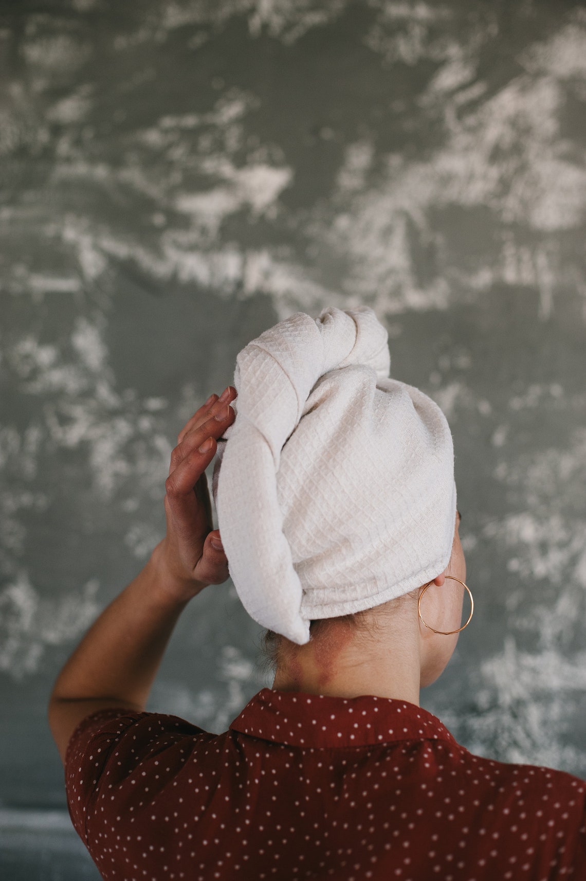 Hemp Turban Hair Towel Head turban Bath Hemp sauna spa bath Etsy