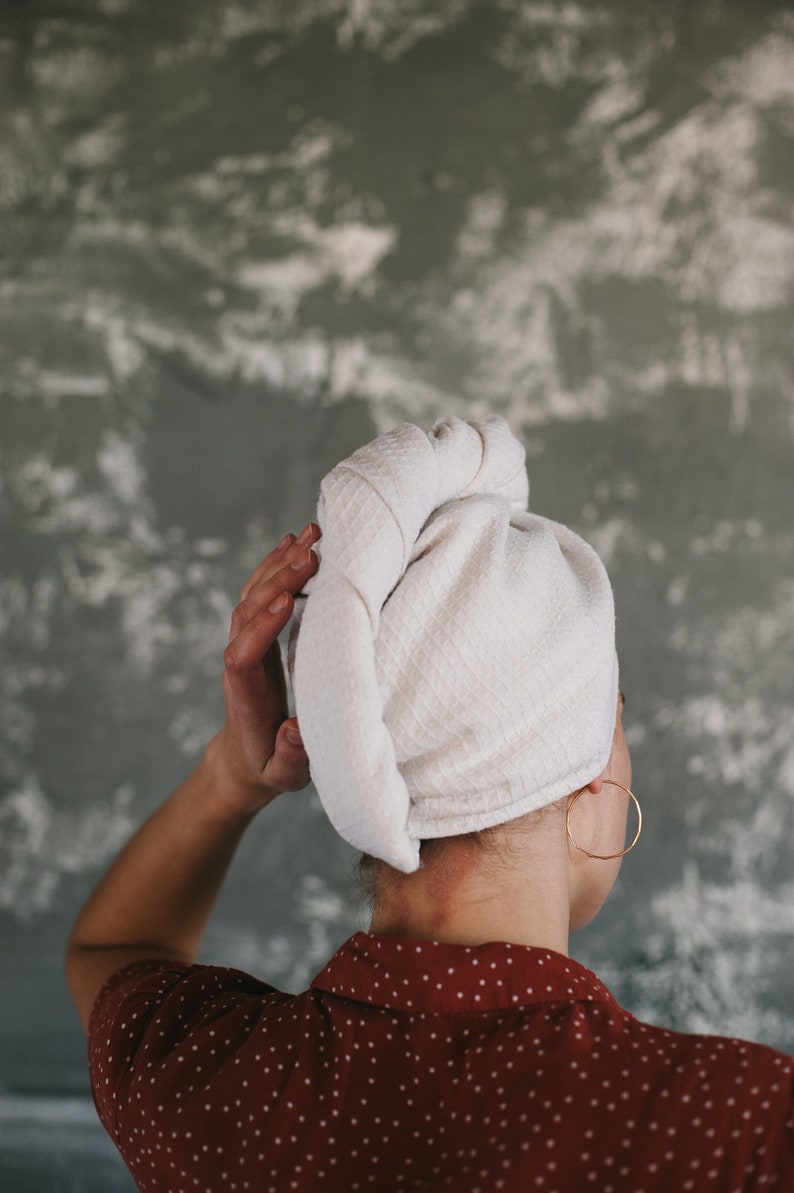 Hemp Turban Hair Towel Head turban Bath Hemp sauna spa bath Etsy