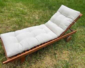 天然麻麻Сushion日光浴浴床的池垫更换椅子花园户外亚麻织物填充有机大麻纤维的风俗