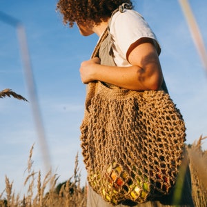 HEMP knit bag - tote bag/  shoulder bag/ purse/ handbag, unique, stylish, /organic bag/ hemp bags / vegan bag