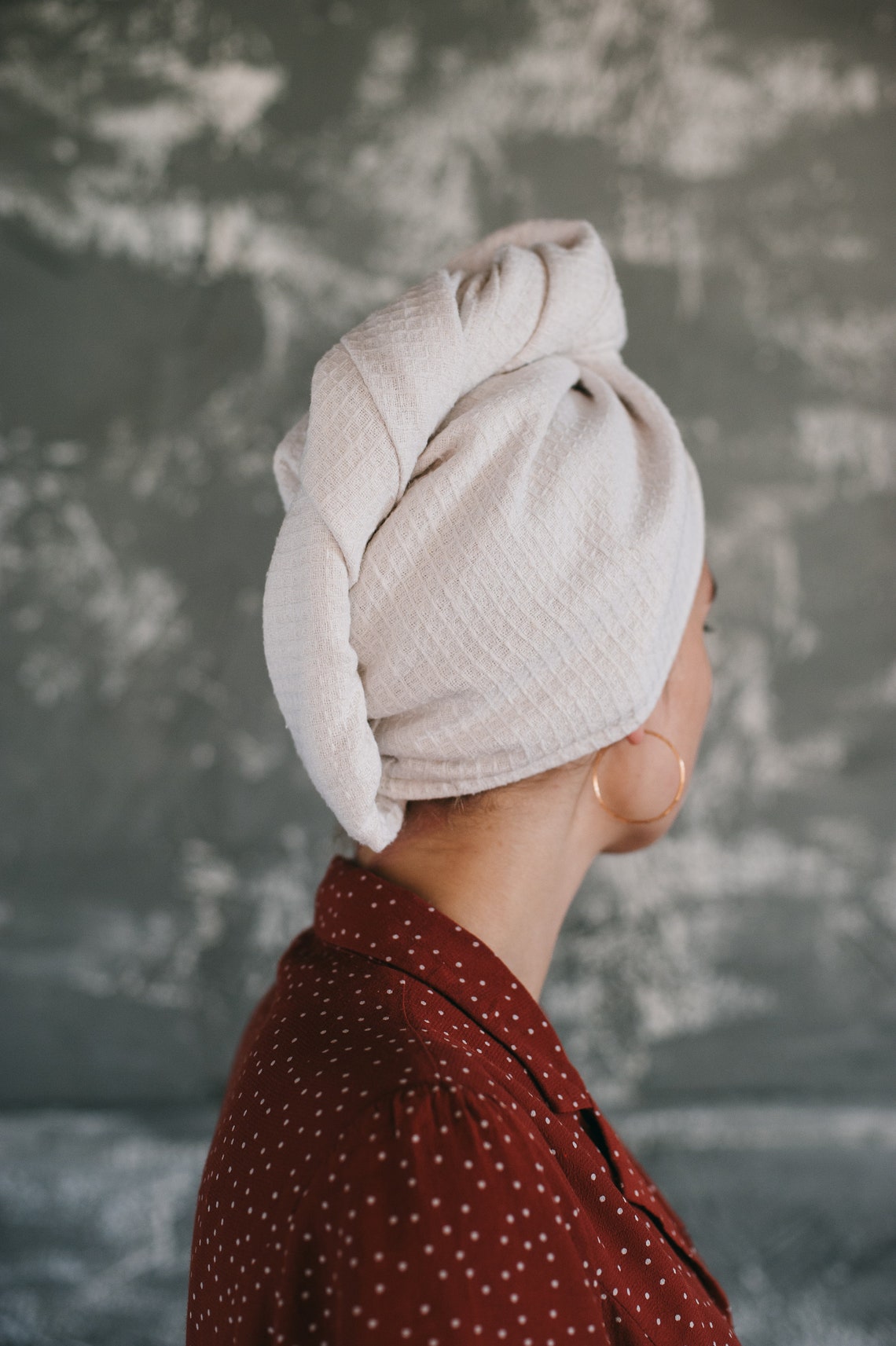 Hemp Turban Hair Towel Head turban Bath Hemp sauna spa bath Etsy