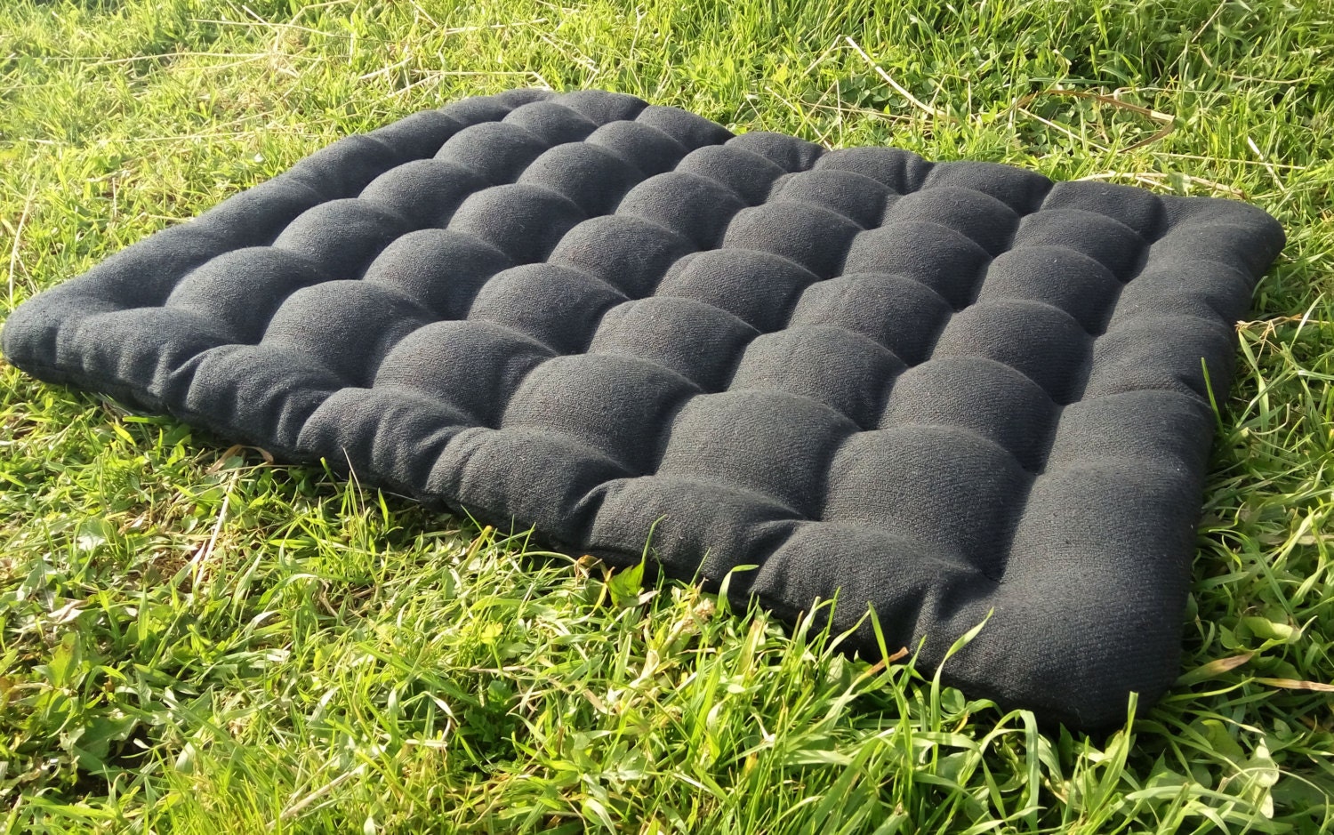 Large Floor Pillow Seat Buckwheat Hulls Etsy