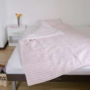 Linen Duvet Cover Pillowcase Natural 100% Italian Linen Fabric for kids for girl Full Twin Custom Size zdjęcie 6