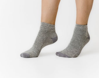 Set of HEMP Women Socks gray color /Organic Socks