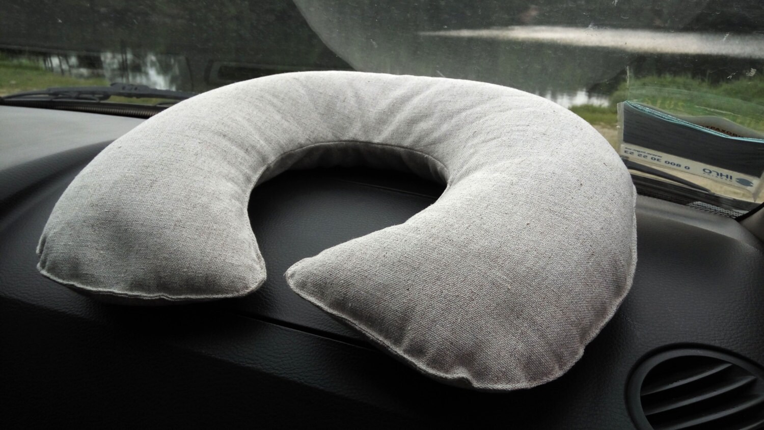 Organic Head Neck Pillow filled Buckwheat hulls Hemp Etsy