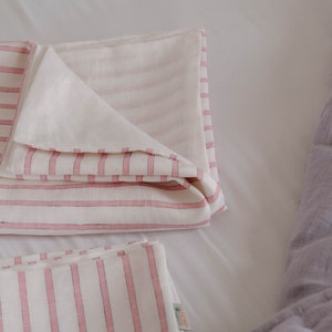 Linen Duvet Cover Pillowcase Natural 100% Italian Linen Fabric for kids for girl Full Twin Custom Size zdjęcie 10