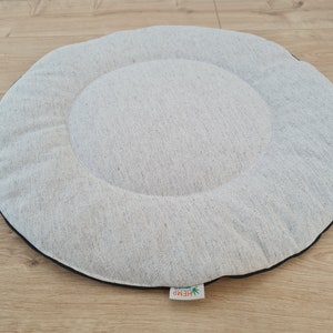 Round HEMP pet mat carpet filled HEMP Fiber  rug /dog mat pad/ cat mat/organic dog mat pad/organic cat/ pet blanket