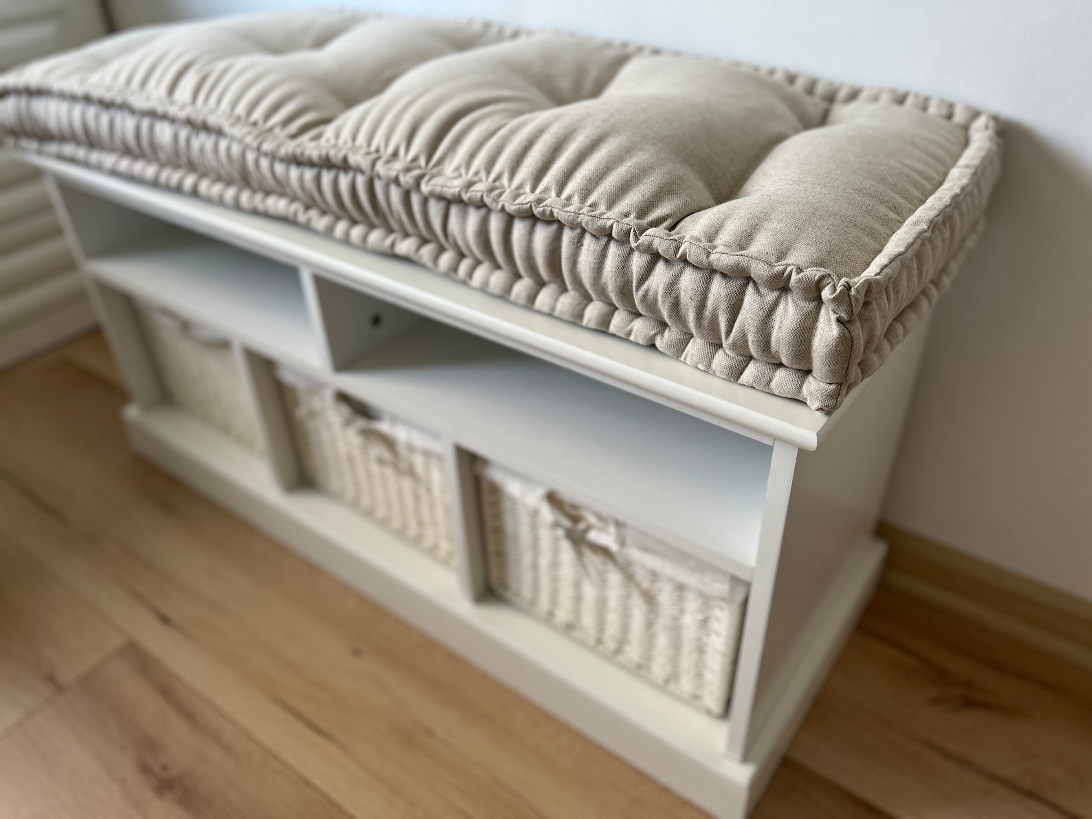 Hemp Custom Madewindow Mudroom Floor Bench Cushion Filled Organic Hemp