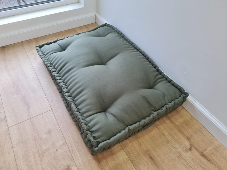 Hemp Custom Made Window Mudroom Floor Bench Cushion Filled Organic Hemp ...