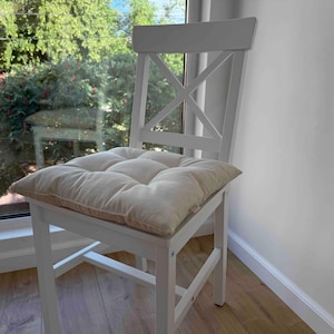 Hemp cotton seat Cushion for chair filled organic hemp fiber in natural cotton fabric Chair Cushion Pillow seat Chair Cushion Pillow seat