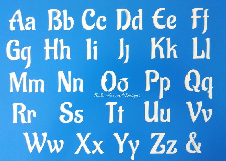 LET021 Medium letter and number stencil set *Free gift with every order*