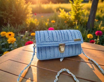Handmade crochet women's bag, fashion accessory, unique customizable artisan bag, gift for birthdays, ceremonies, weddings, evenings out