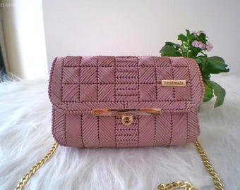 Unique handcrafted handbag, designer bag, trendy fashion accessory bag, shoulder bag, gift bag for mom, gift for her