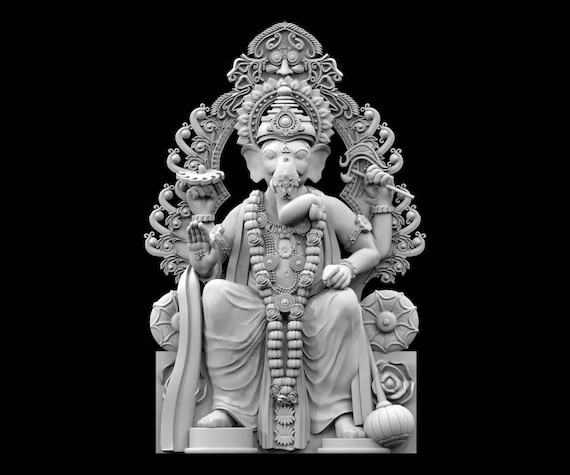 Stl File Of Ganesha Lalbaugcha Raja Idol For 3d Printing Etsy