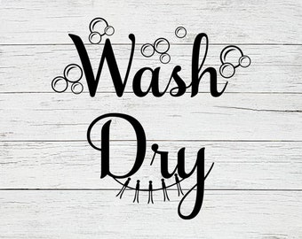 Wash Dry Svg Etsy