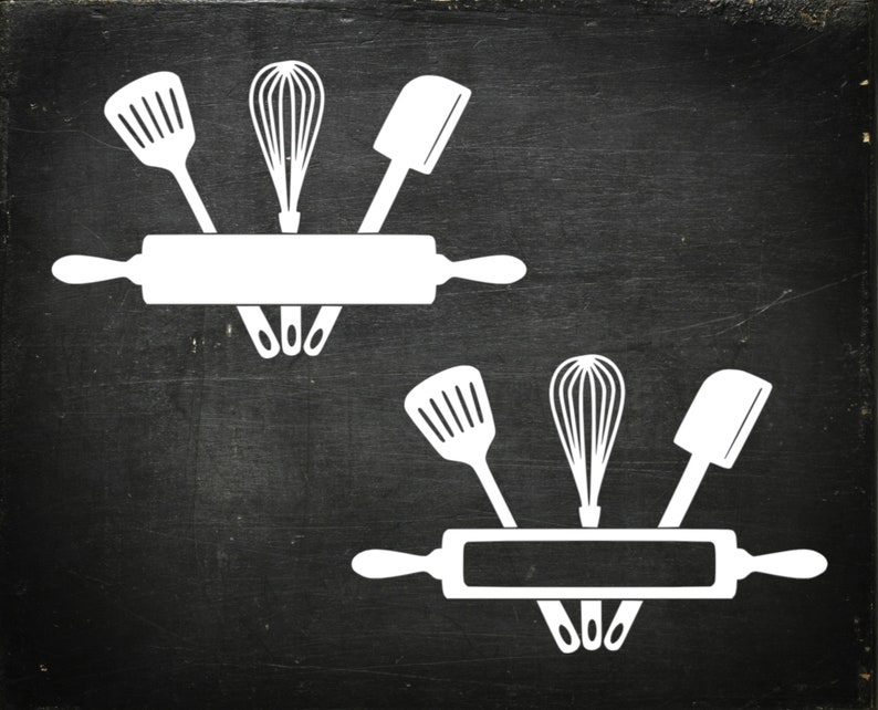 Download Kitchen Monogram SVG Kitchen Svg Split Kitchen Cut Files ...