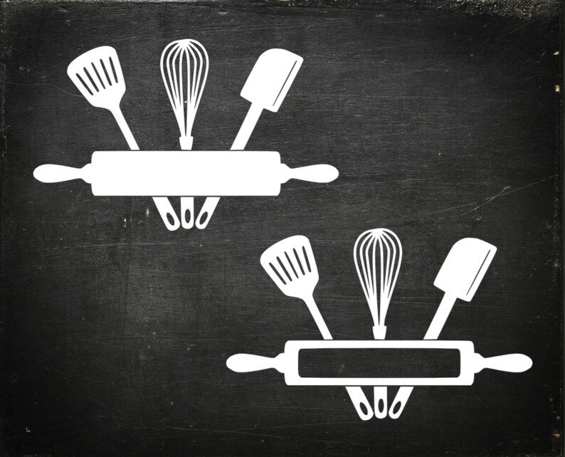 Kitchen Monogram SVG Kitchen Svg Split Kitchen Cut Files ...