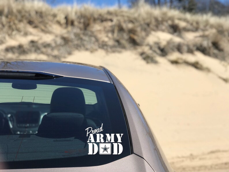 Proud Army Mom Decal Proud Army Dad Vinyl Sticker Military - Etsy