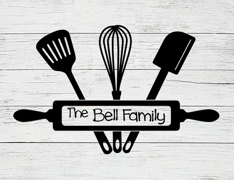 Download Kitchen Monogram SVG Kitchen Svg Split Kitchen Cut Files ...