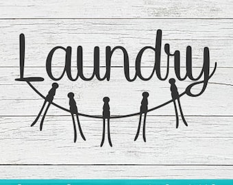 Laundry Room SVG, Washer Dryer Clipart (Digital Download)