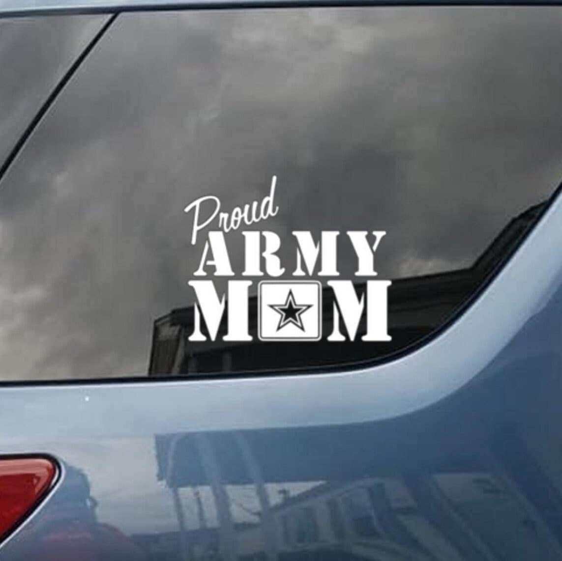 Proud Army Mom Decal, Proud Army Dad Vinyl Sticker, Military Window ...